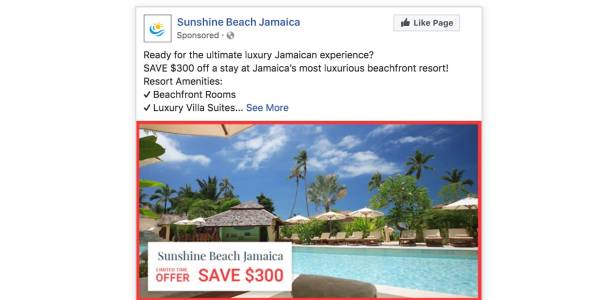 Facebook Travel Ads Eye-Catching