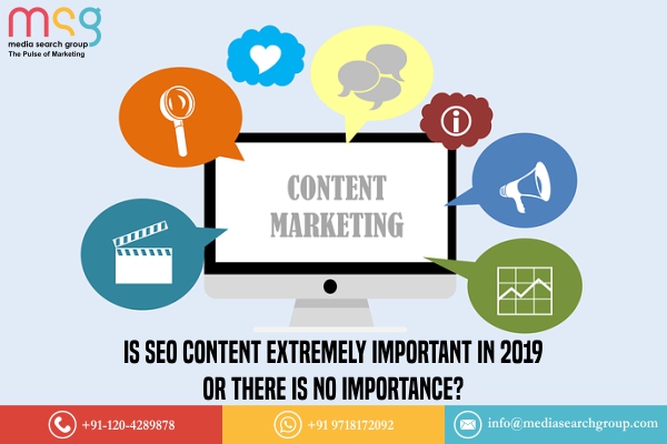 Is SEO content extremely important in 2019 or there is no importance ?